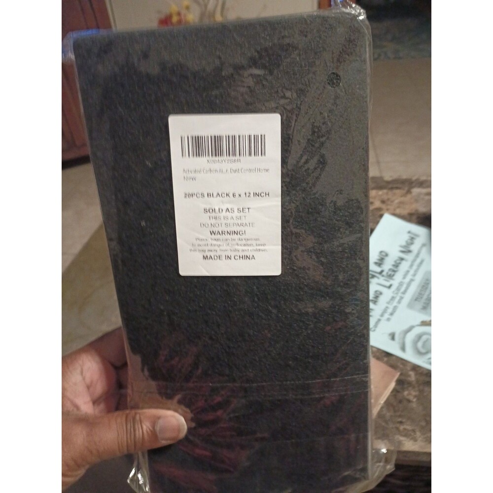 20 Activated Carbon Air Vent Filters 6" x 12" for Home Floor Vent Cleaner Air - Picture 2 of 2